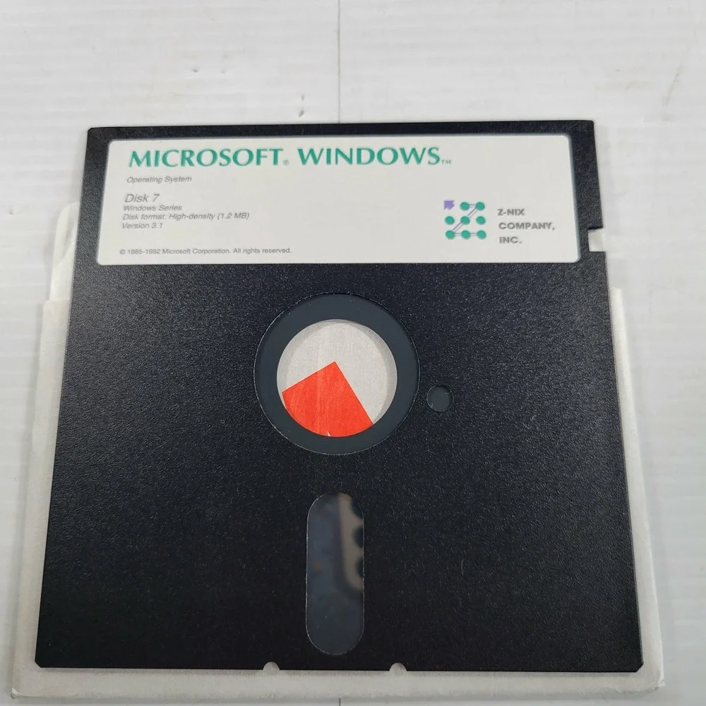 Microsoft Windows 3.1 Operating System 5.25
